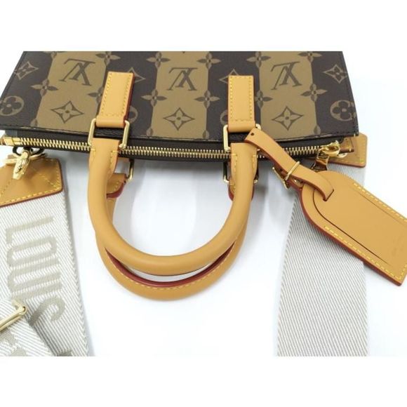 Sac plat Messenger 2 Way Monogram Stripe Reverse Brown - Picture 5 of 8